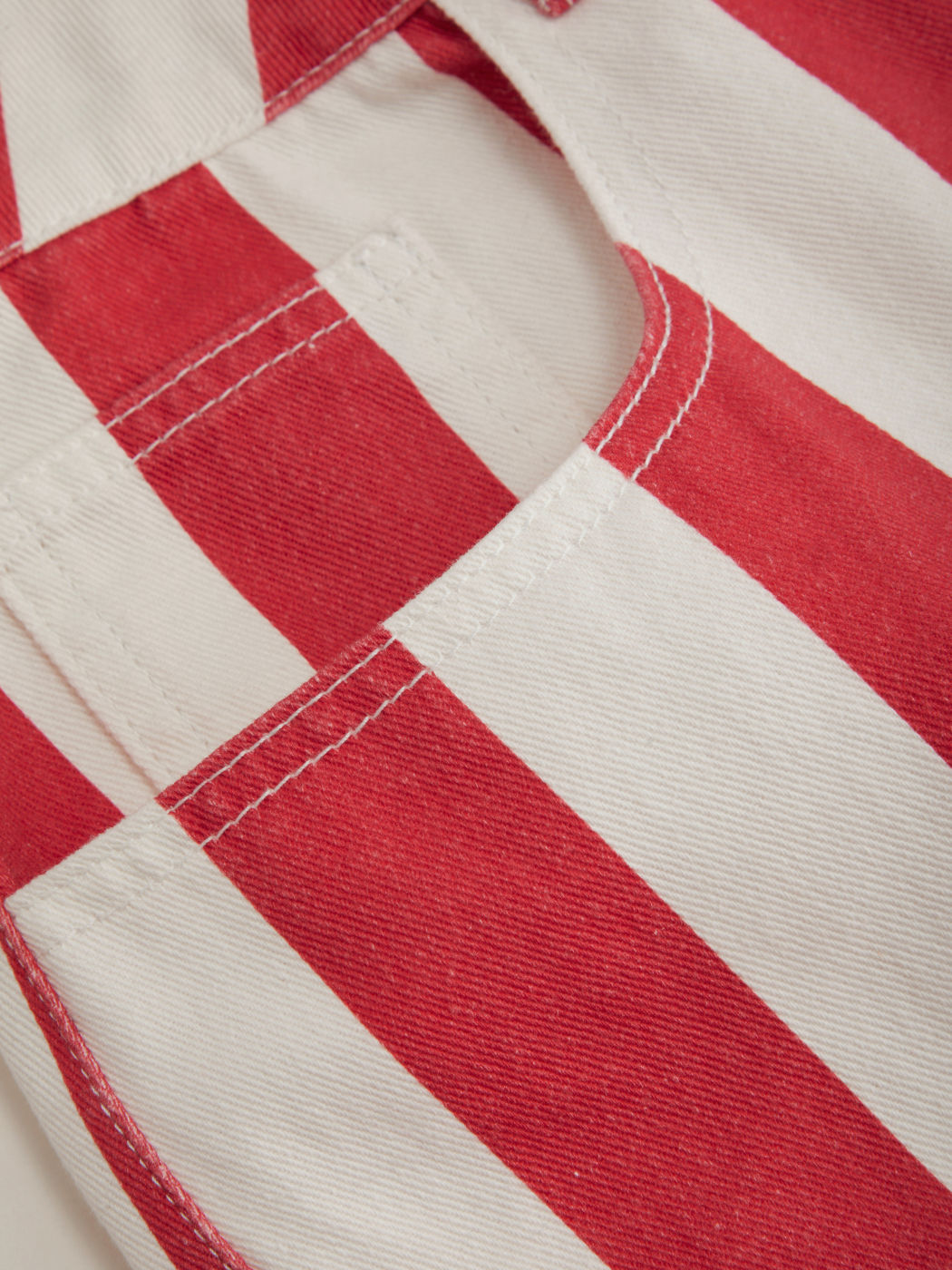 Cider Denim Mid Rise Stripe Wide Leg Jeans Curve & Plus