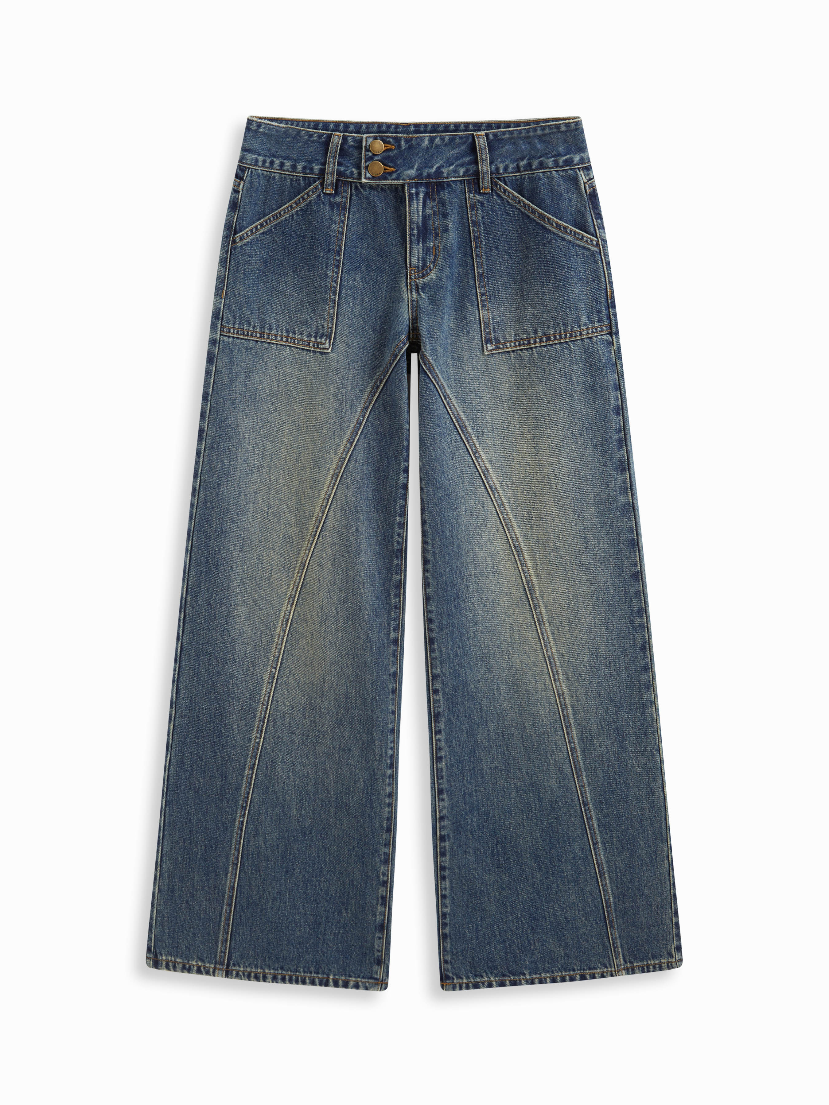 denim Denim Cider Denim Low Rise Baggy Jeans For Daily Casual