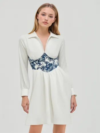 Toile de Jouy Patchy Hemdkleid