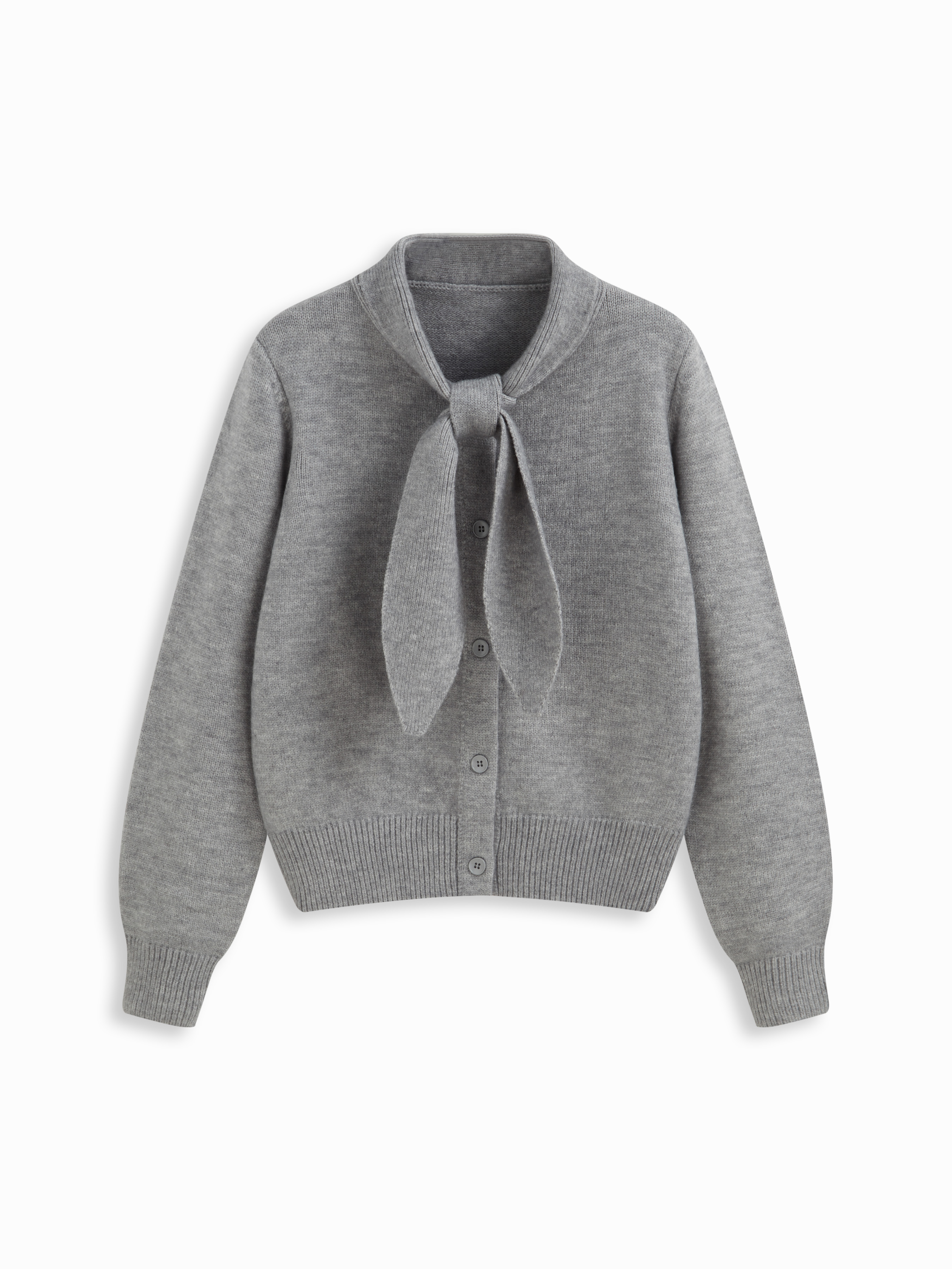 Jacquard V-neck Knit Sailor Collar Wool-blend Long Sleeve