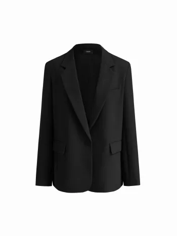Oversized Blazer mit gekerbter Kragen