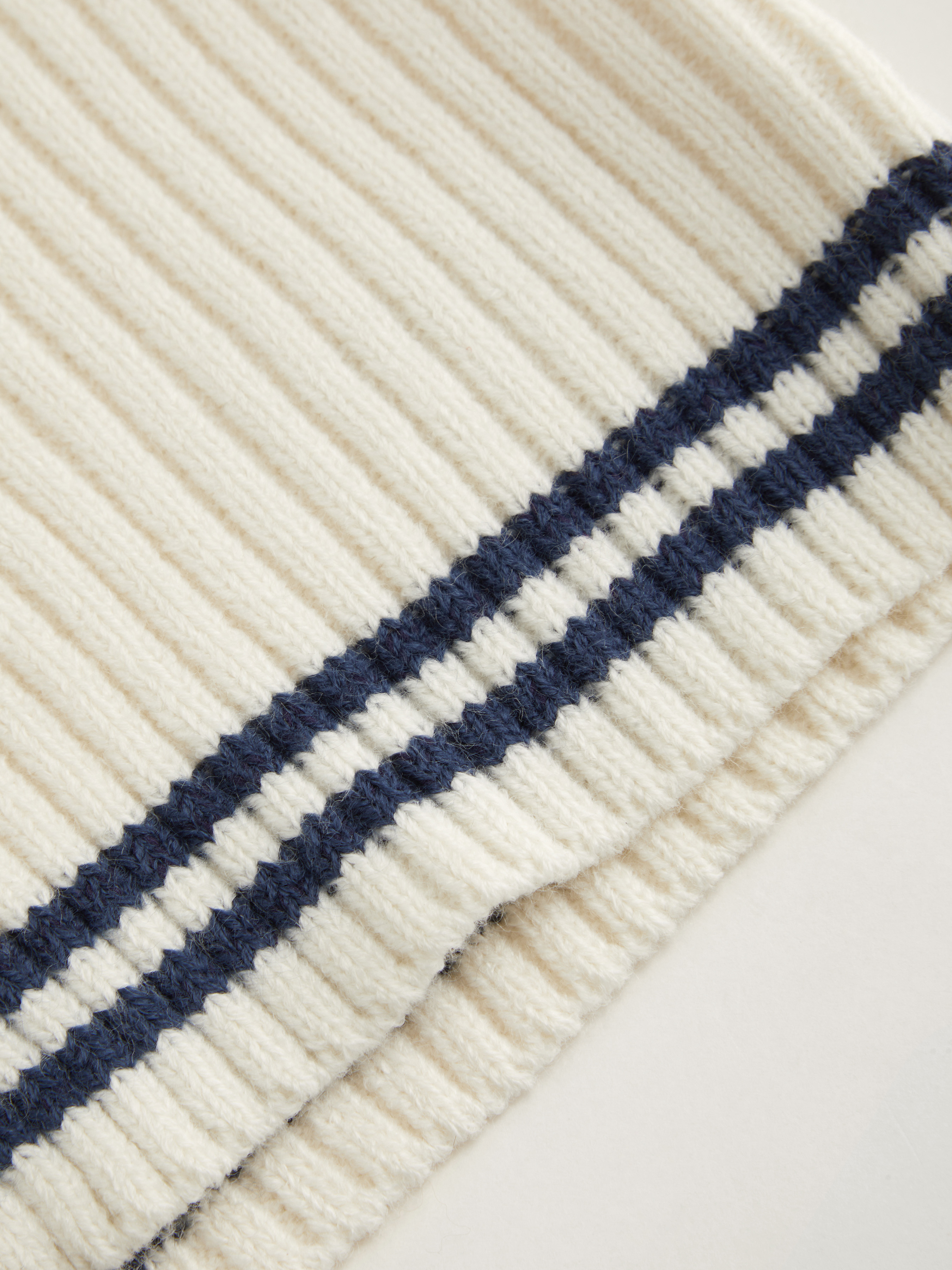 Knit Hooded Long Sleeve Contrasting Binding Zip Through Cardigan