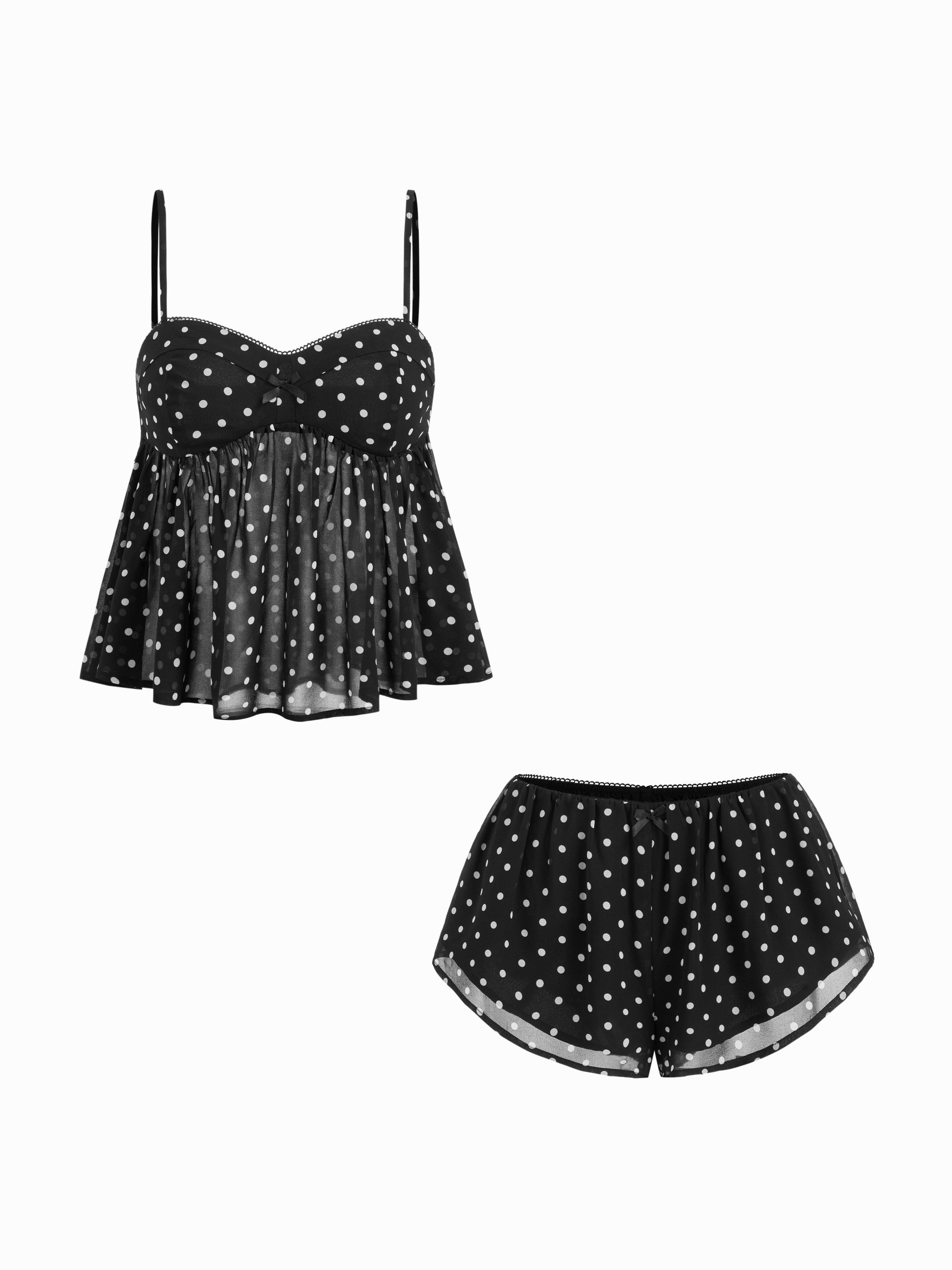 ≪Cider≫ストライプ レースアップ Tシャツ & ショーツ セット Shorts Sets - Cider