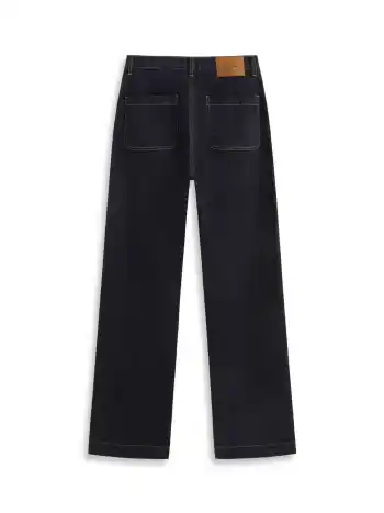 Stretch Cider Denim Mittelhohe Gerade Beine Jeans