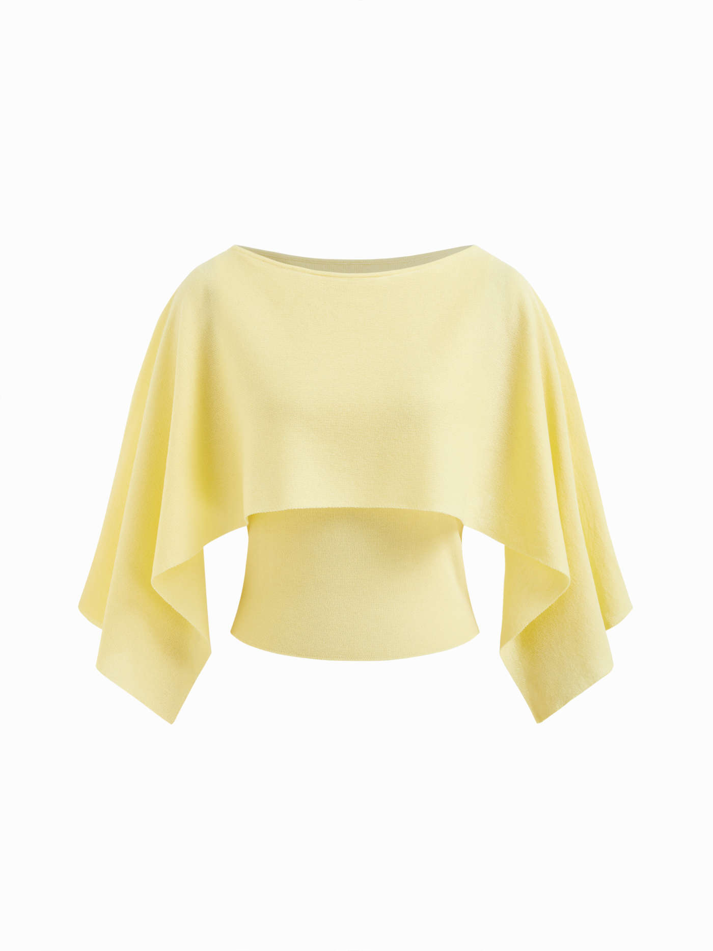Knit Boat Neck Ruffle Hem Long Sleeve Top