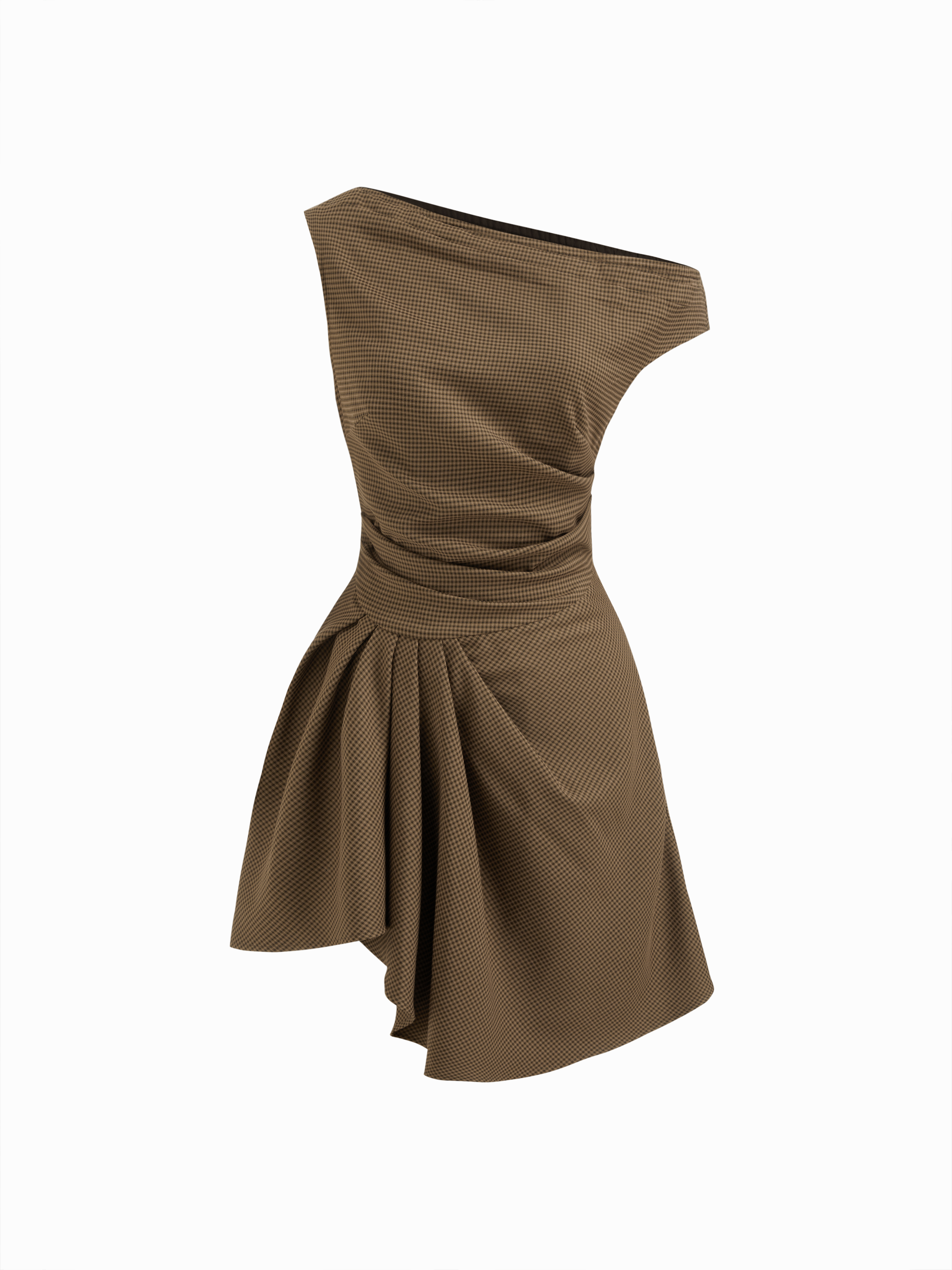 ≪Cider≫ボートネック ストライプ タンクトップ ミニワンピース 織布 ボートネック ストライプ ベルト付き ミニタンクトップ