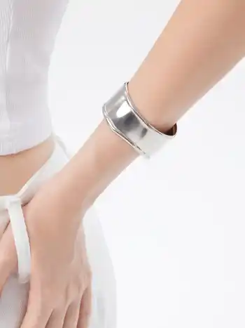 BRACCIALE RIGIDO APERTO LUCIDATO
