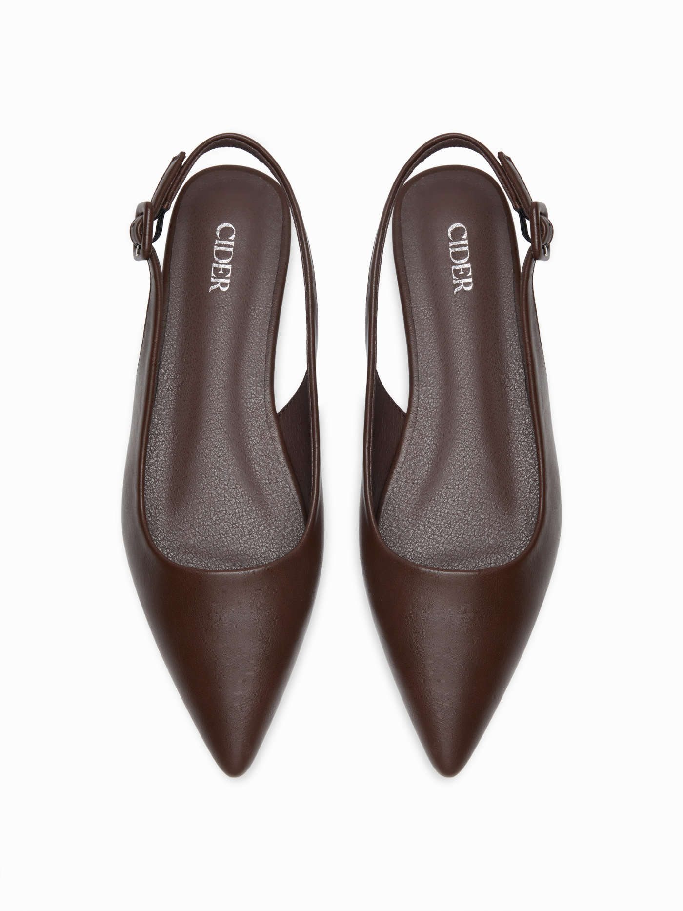 POINTED TOE SLINGBACK FLATS 