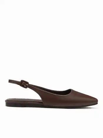 Spitztoeige Slingback-Pumps