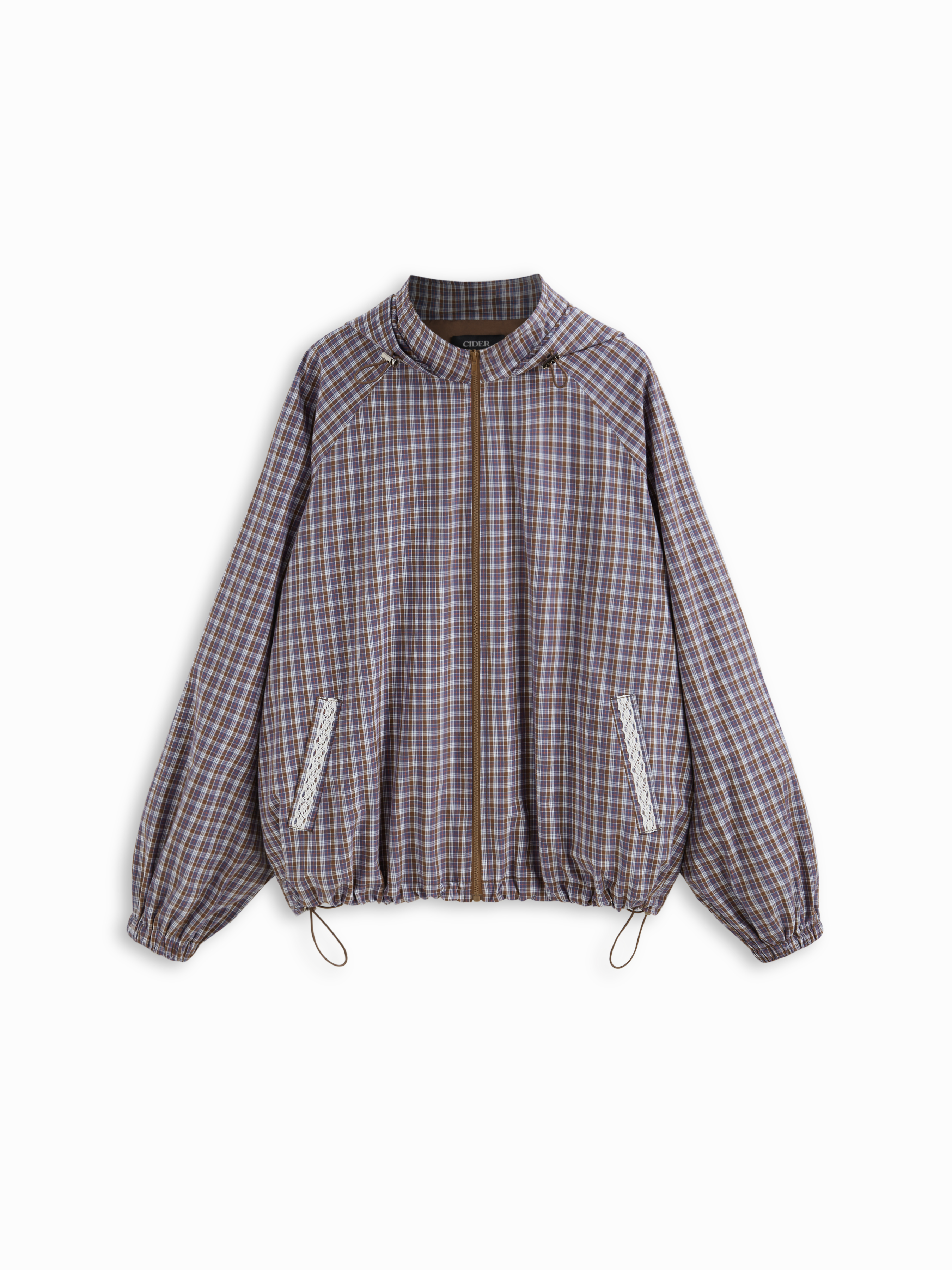 ジャケット・アウター PHENOMENON HOUNDSTOOTH STAND COLLAR JKT Mina Self Plaid Blazer Jacket for Women Houndstooth 2025