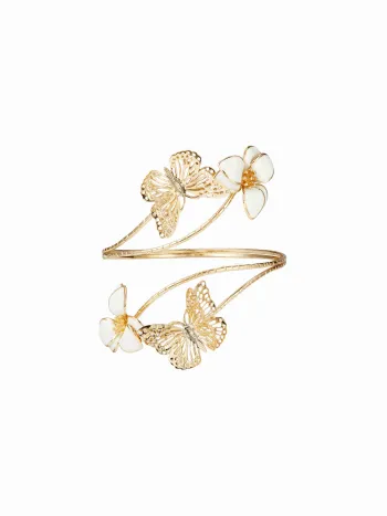 Schmetterling & Blume Armband