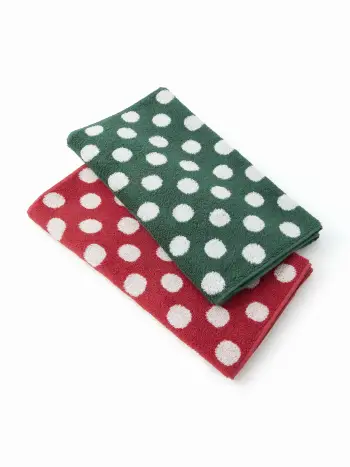 2 PCS POLKA DOT TOWEL