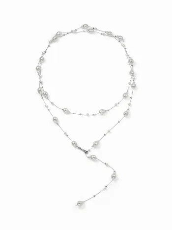 Falsche Perlenschichtenecklace