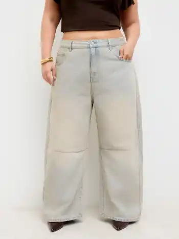 Cider Denim Low Rise Taschen Barrelbein Jeans Kurve & Plus