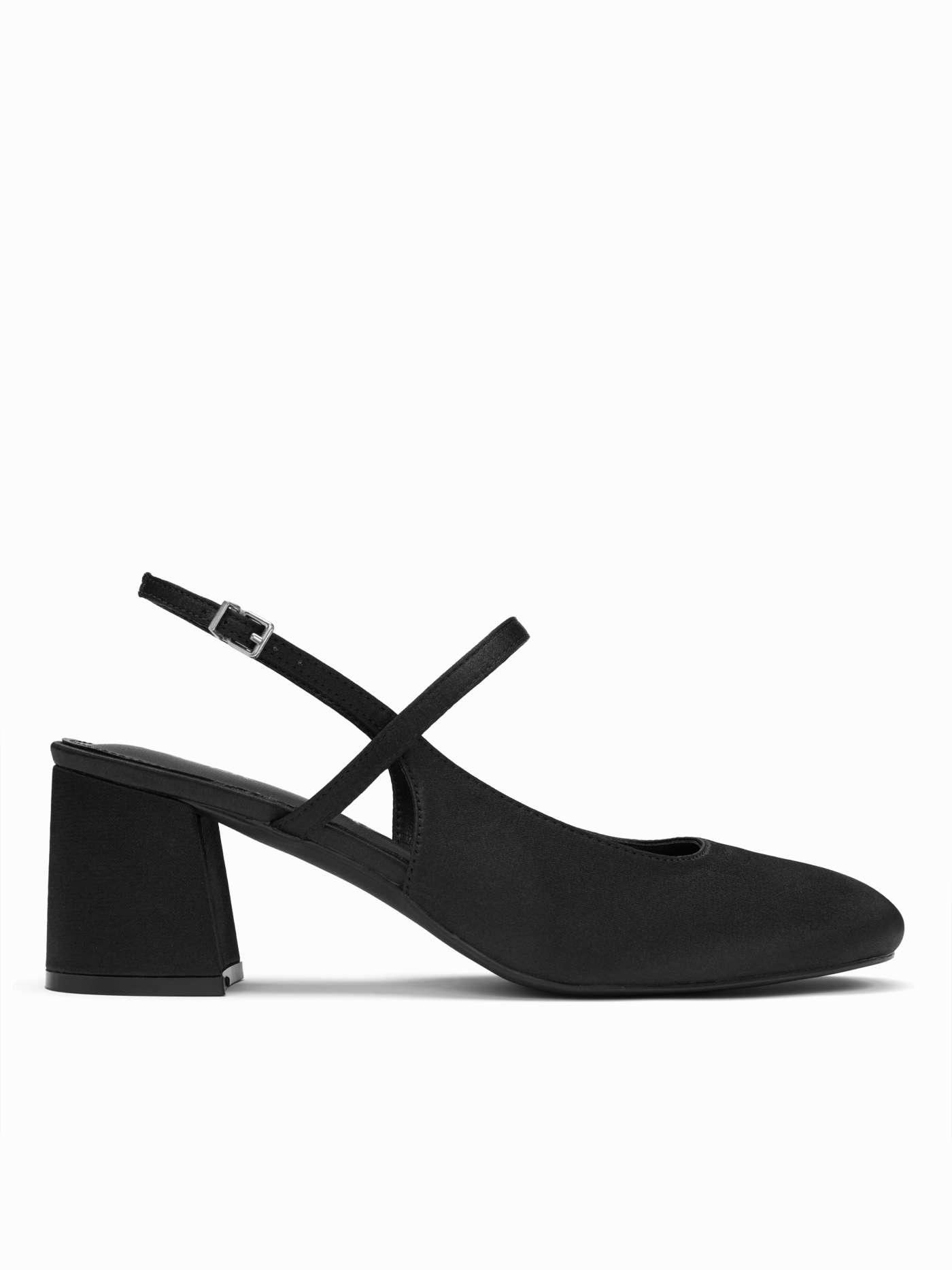 BUCKLE SLINGBACK CHUNKY HEELS