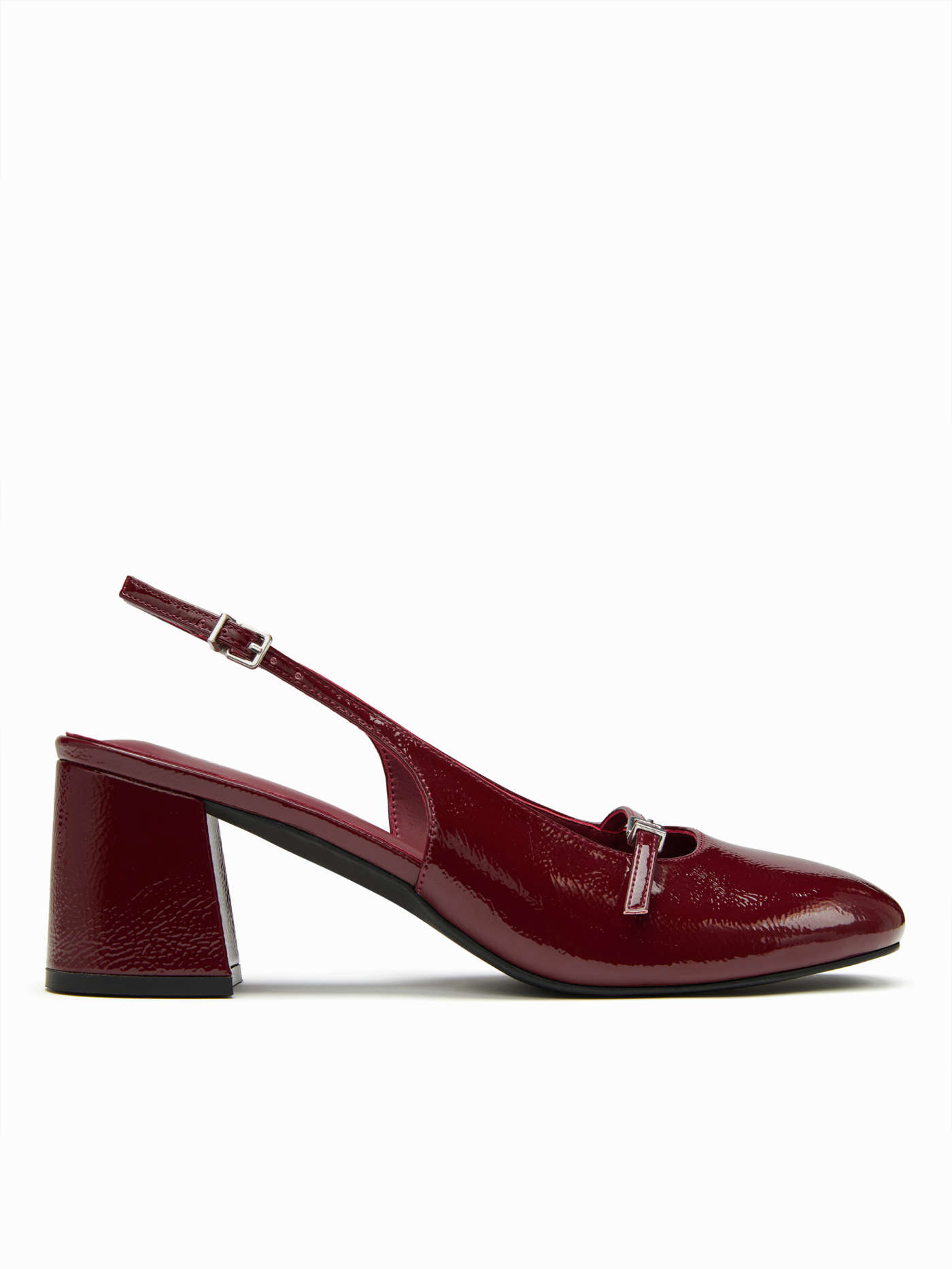 ADJUSTABLE STRAP SLINGBACK CHUNKY HEELS For Daily Casual Date Work