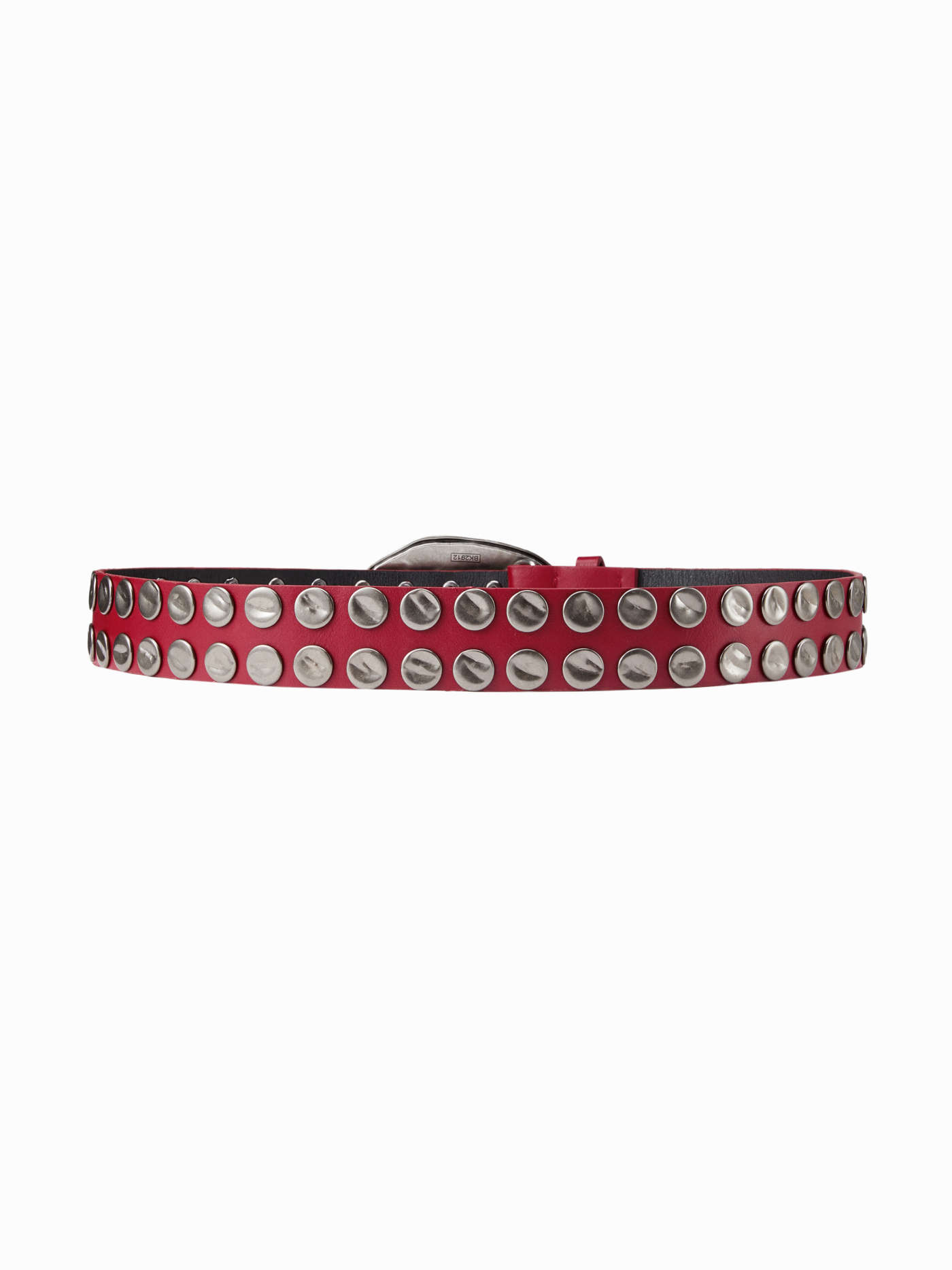OVAL BUCKLE & STUDDED BELT 