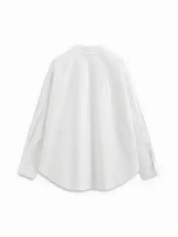 100% Baumwolle Polo-Hals Niet Oversize Shirt