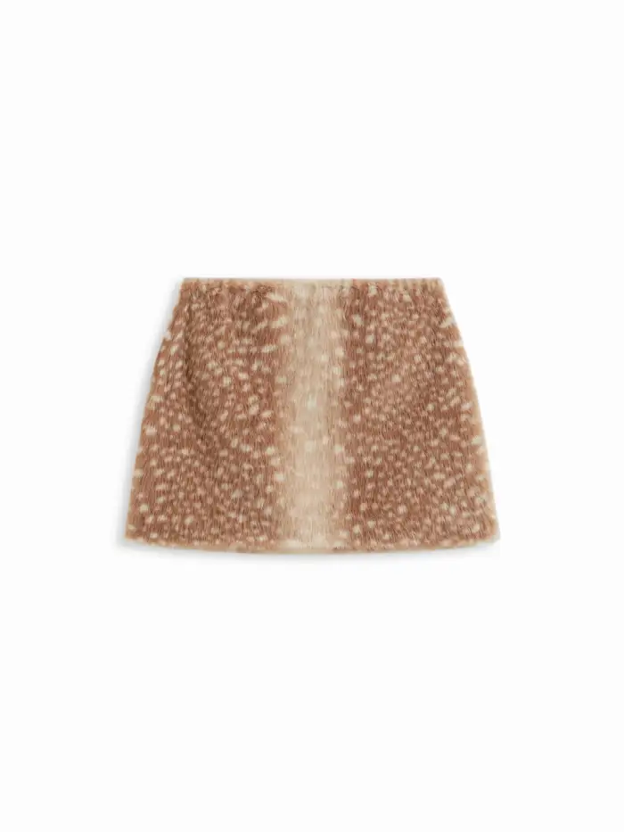Tweed High Rise Houndstooth Mini Skirt