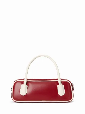 Zweifarbene Boston-Handtasche & Querträgerschultertasche