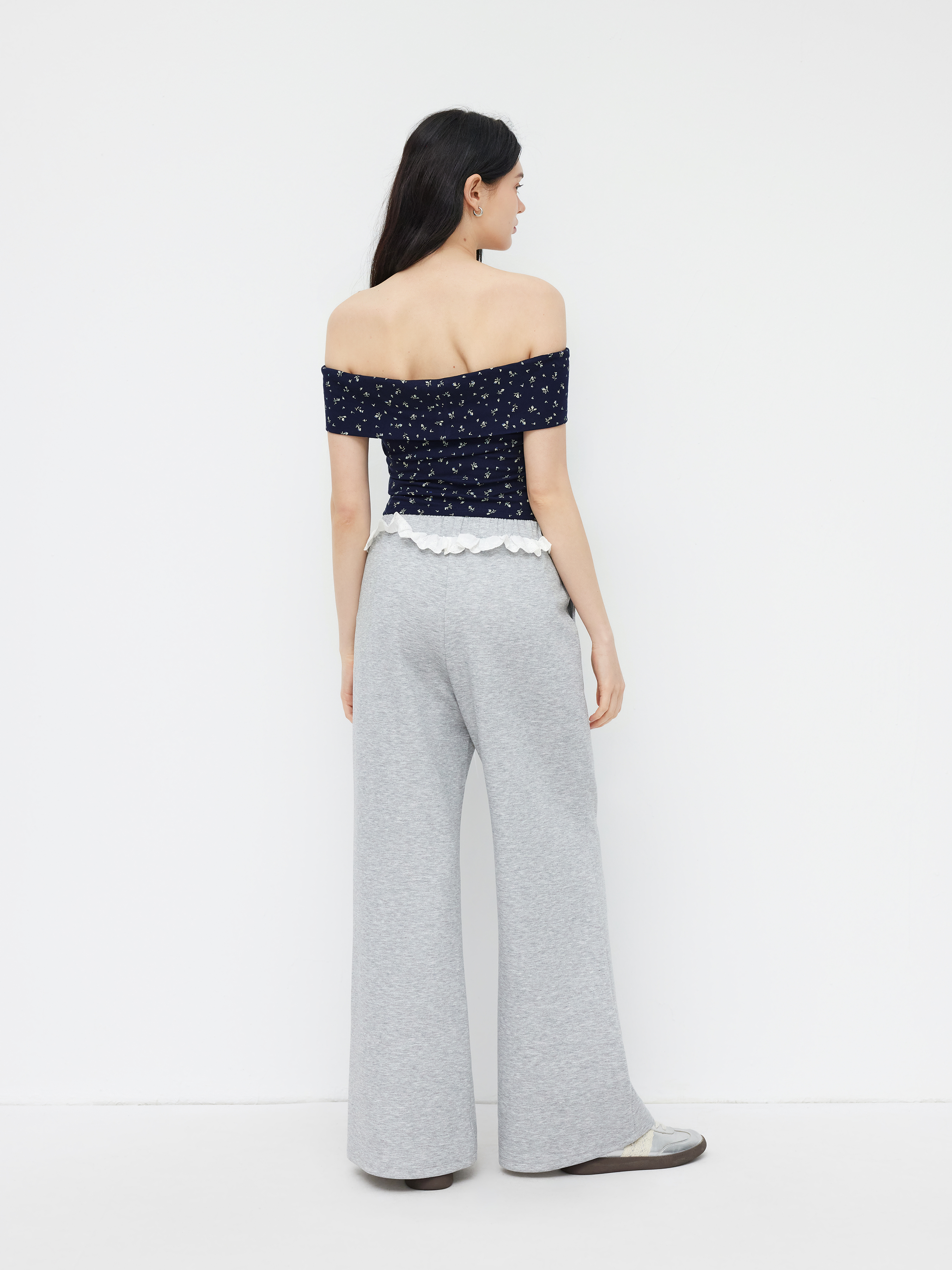 Ditsy Floral Off-shoulder Top