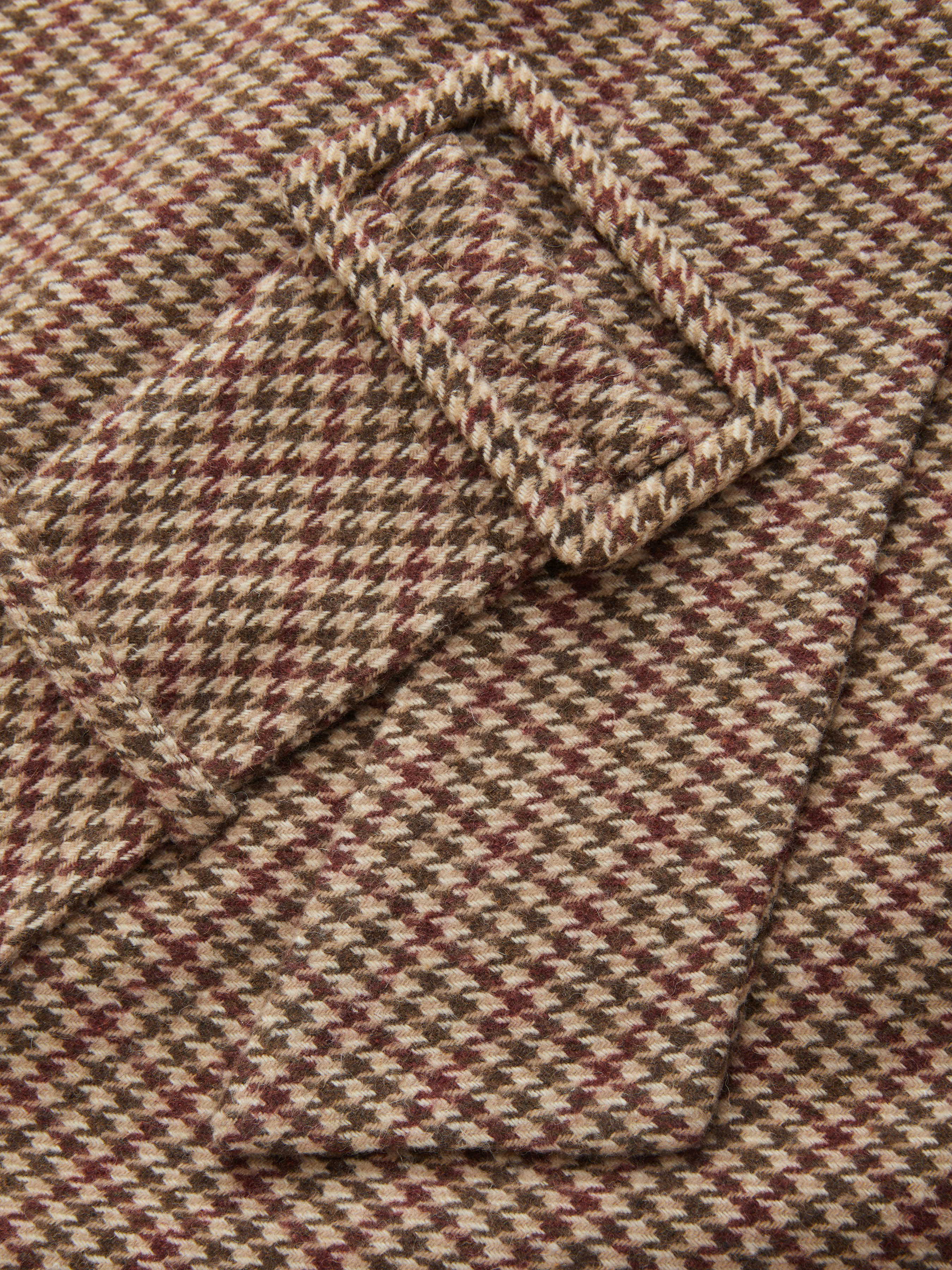 Boat Neck Houndstooth Belted Mini Dress