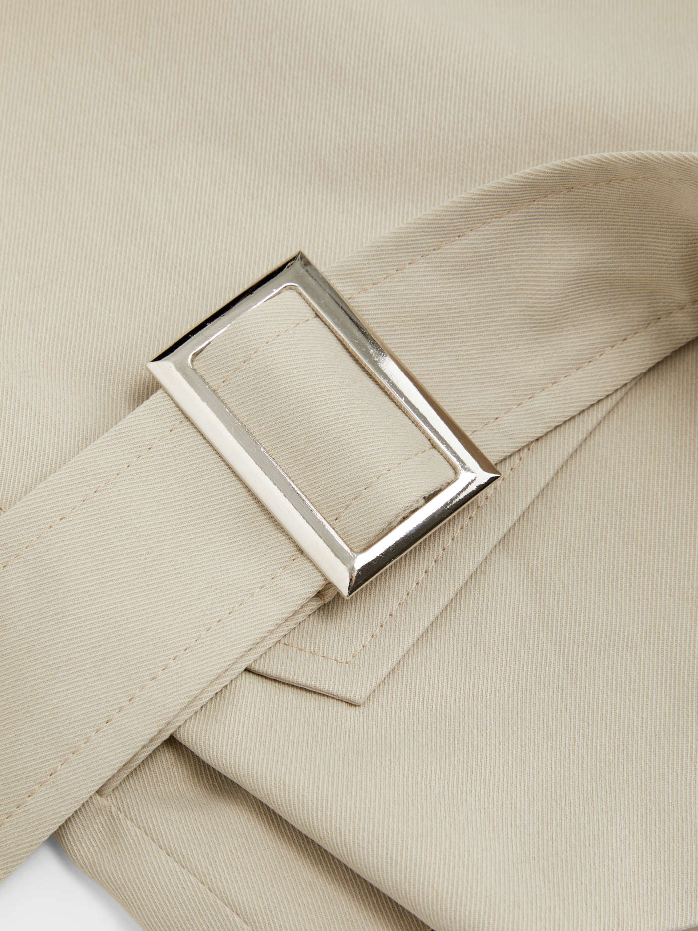 Collar Belted Oversized Trench Coat