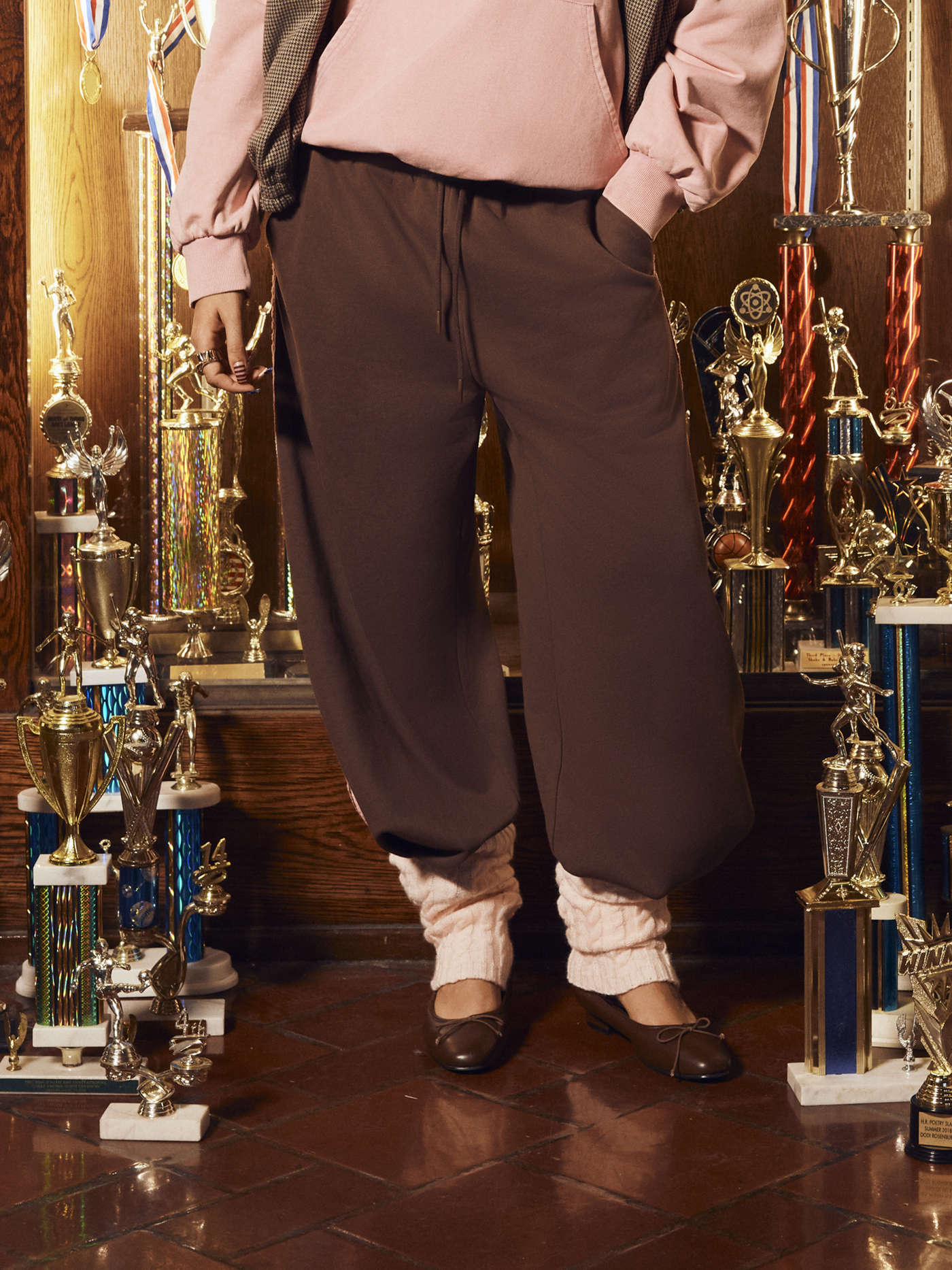 Dachshund Detail Round Neckline Oversized Sweater