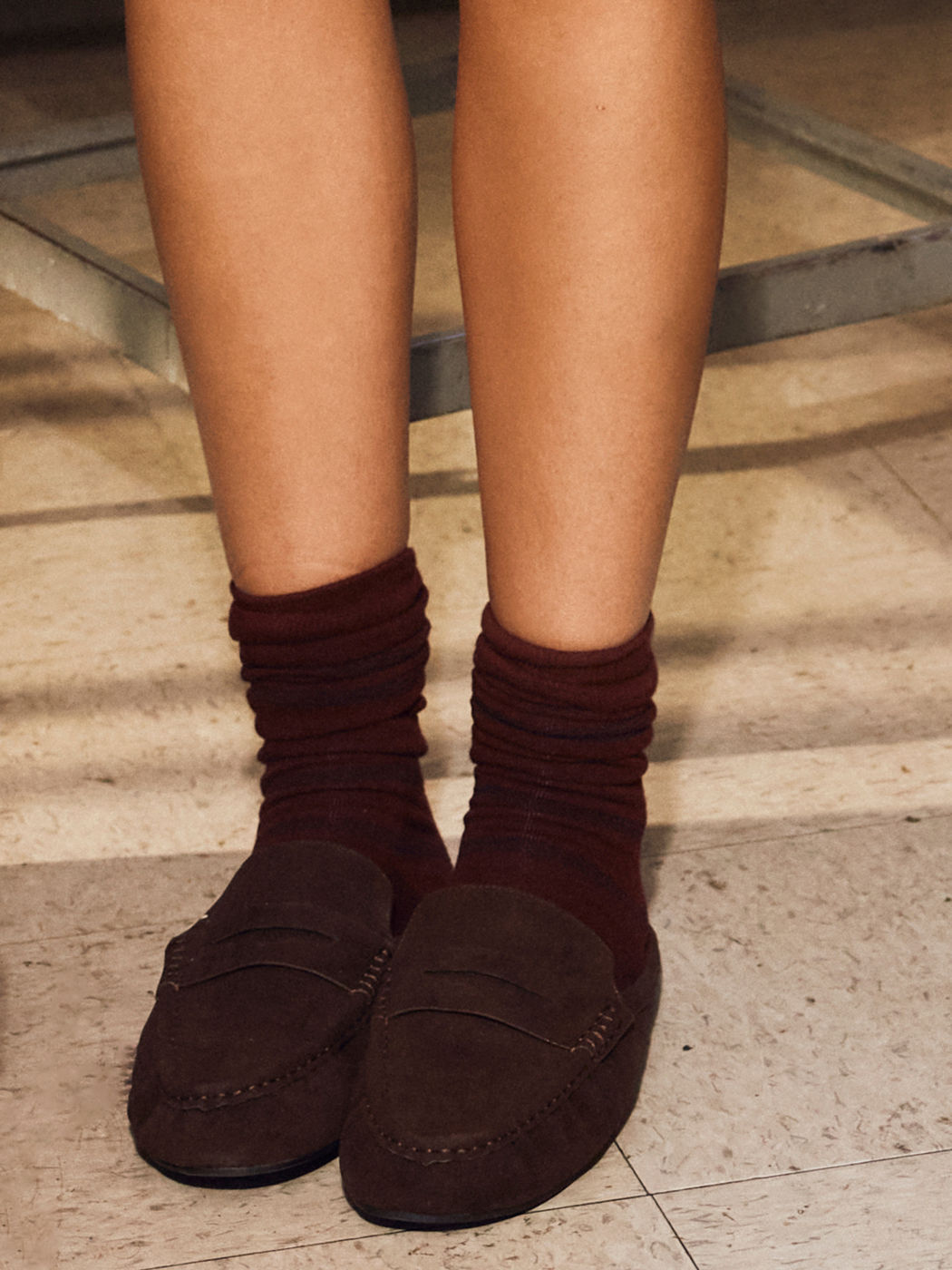 VINTAGE SUEDE MULE PANTUFFELN