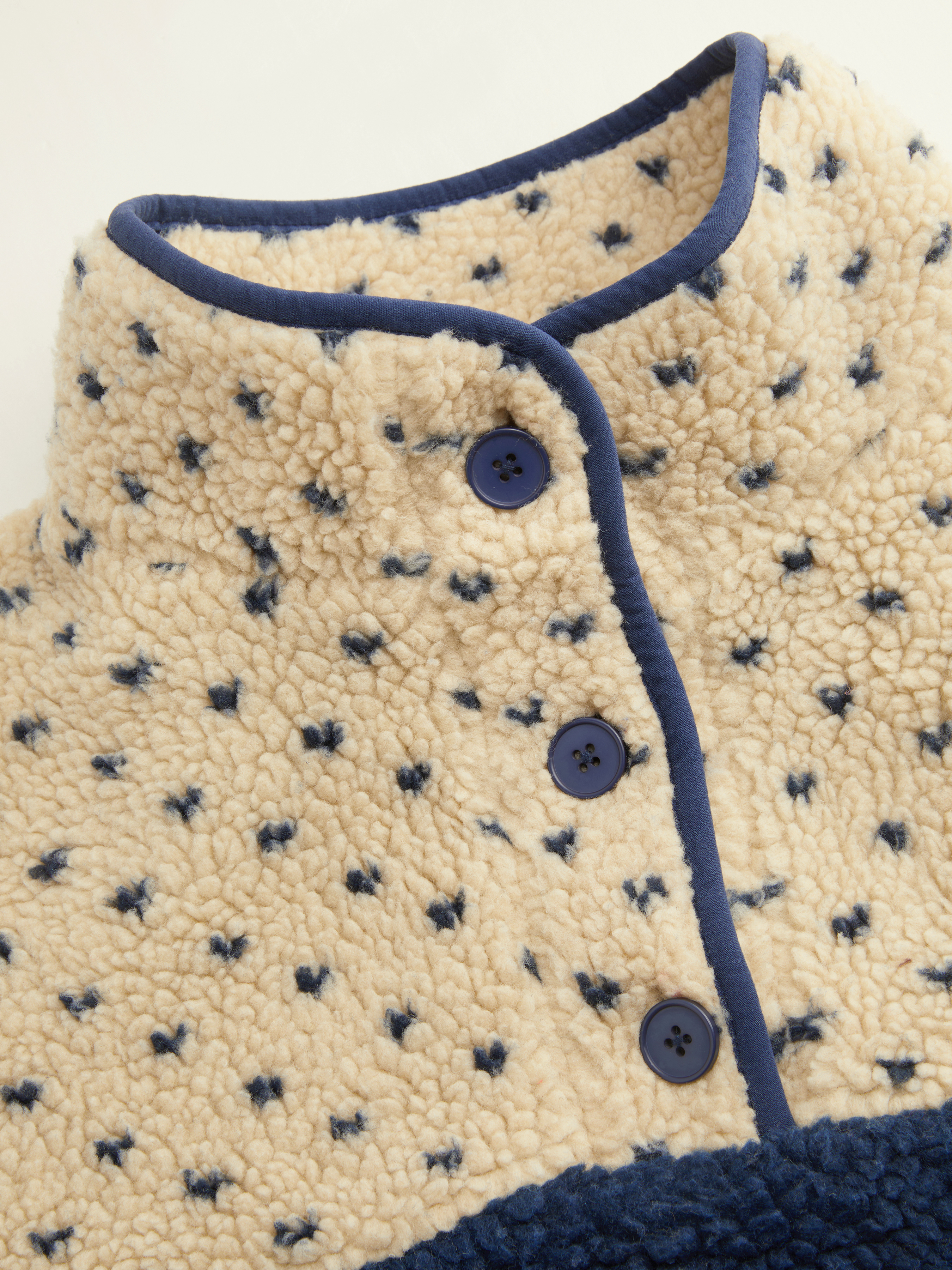 Fleece Stand Collar Two Tone Patchy Drawstring Oversized Sweatshirt