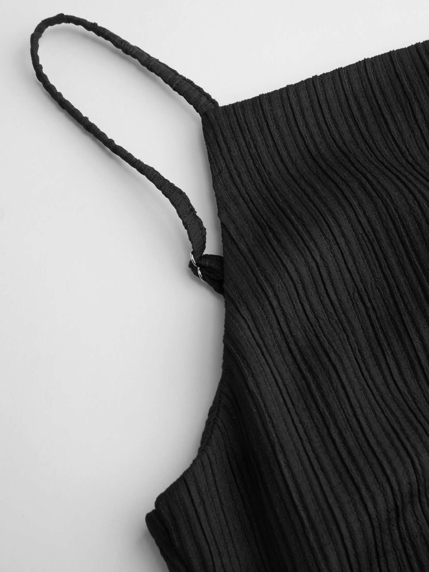 Square Neck Ruched Midi Slip Dress