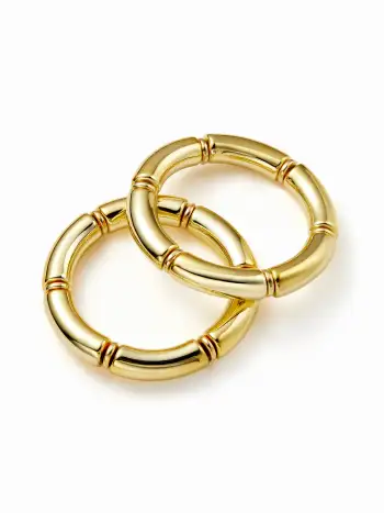 Cotton-blend Stripe Collar Short Sleeve Cinched Waist Tee