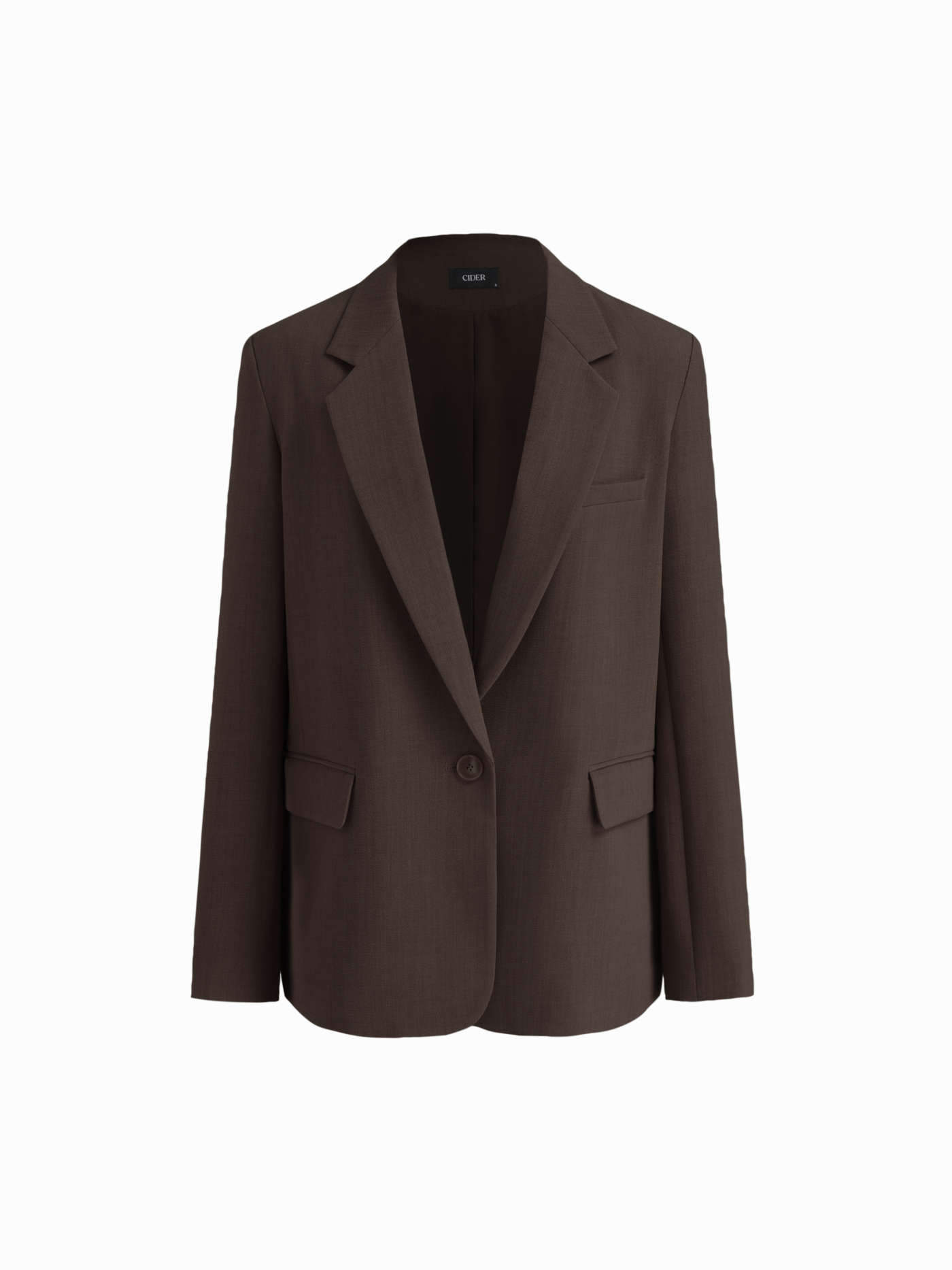 Notched Collar Oversized Blazer