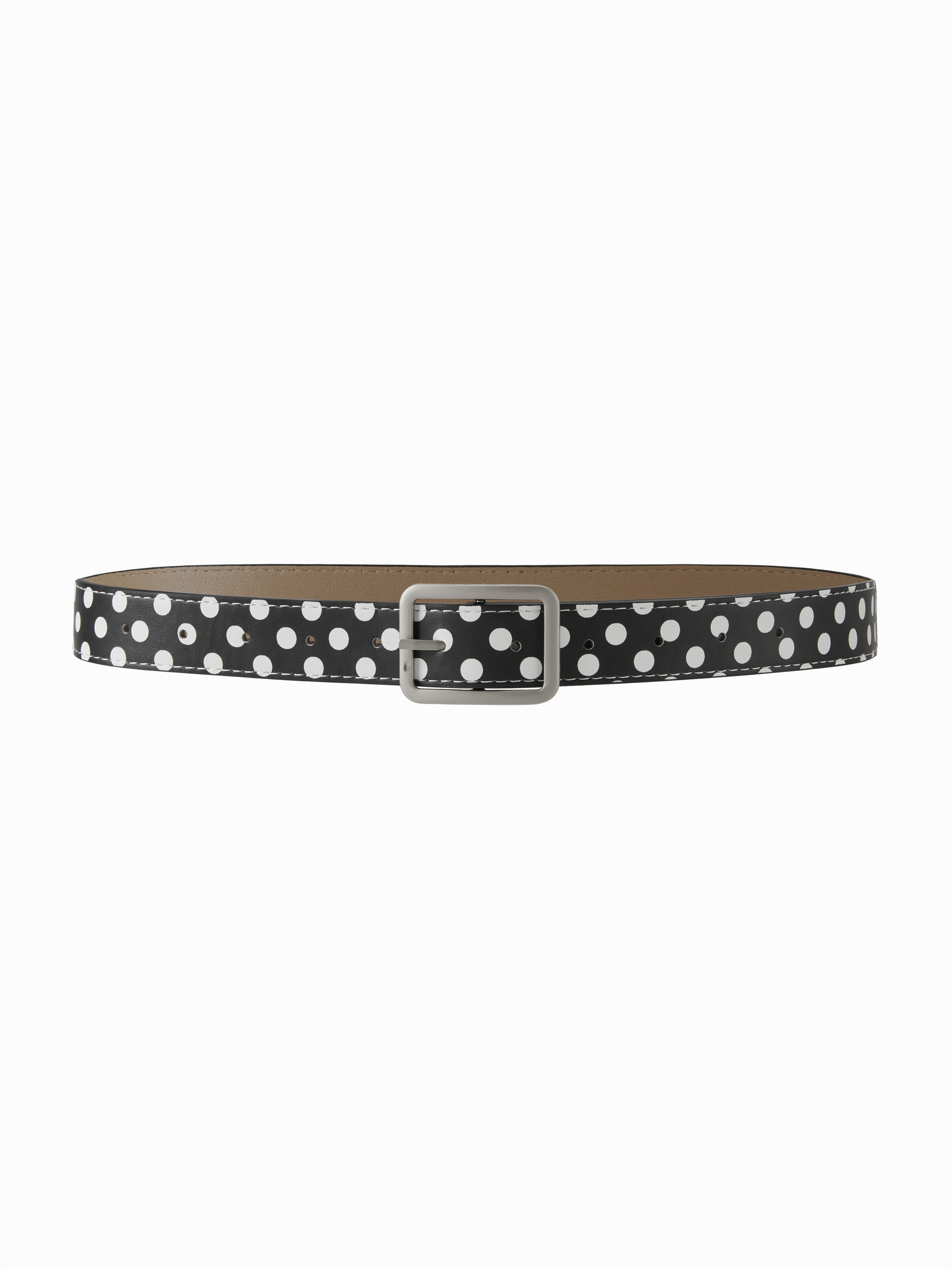 POLKA DOT SQUARE BUCKLE BELT For Daily Casual Date