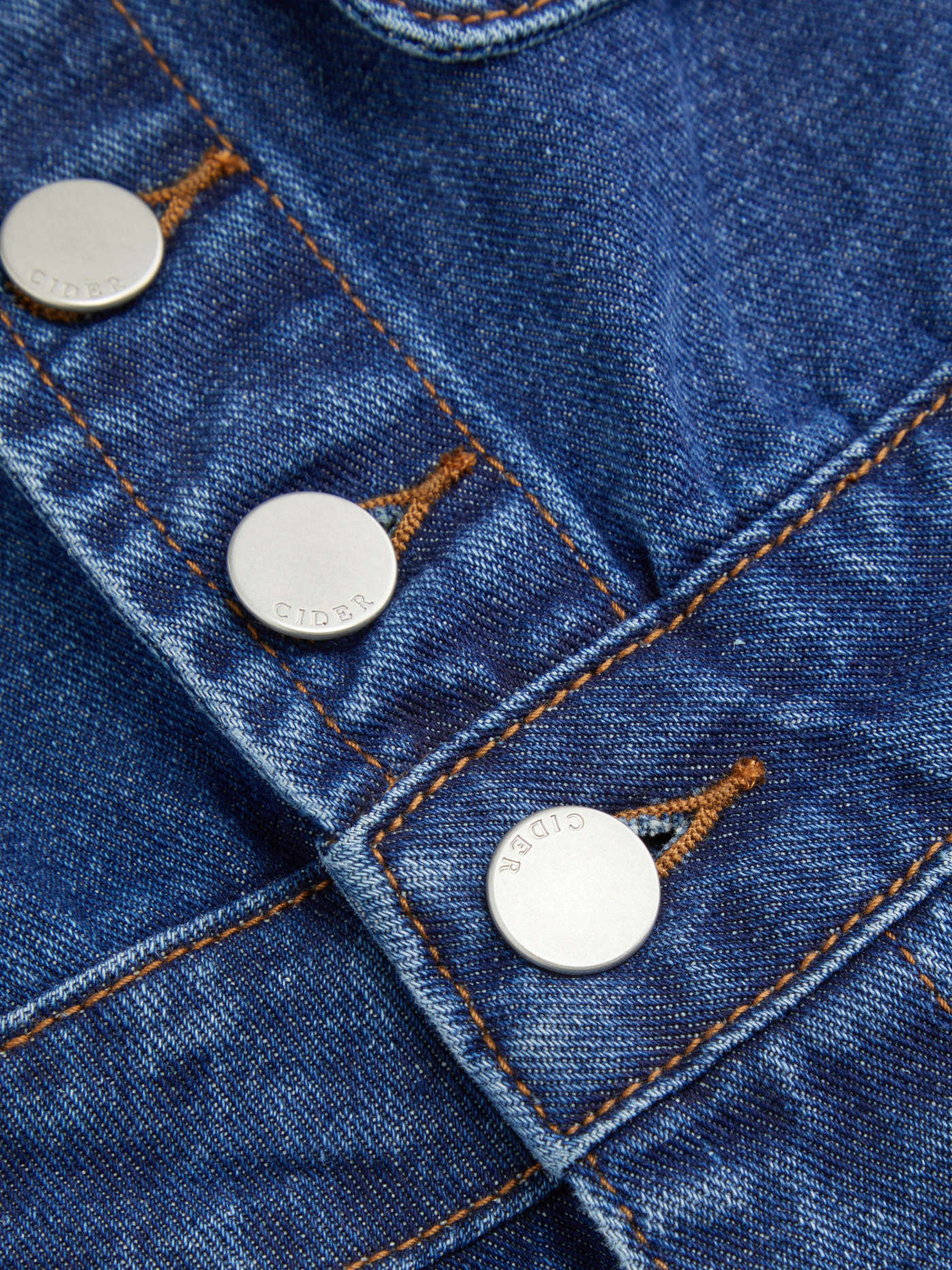 Cider Denim V-neck Button Maxi Dress