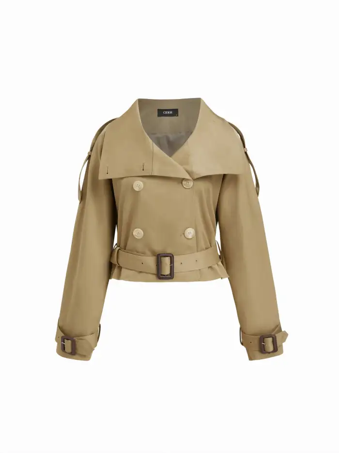 Suede Notched Collar Long Sleeve Oversized Blazer