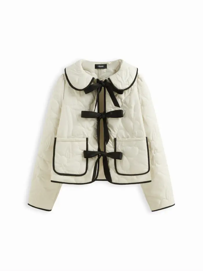 Corduroy Corduroy Stand Collar Solid Pocket Puffer Jacket For Daily Casual