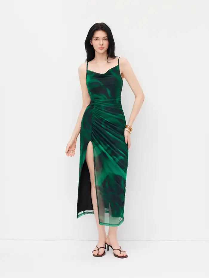 flowy cocktail dresses Party And Wedding Guest Midi CIDER Sleeveless A-Line Midi Dress – Elegant Party Dress With Pockets, Fitted Bodice & Skirt short cocktail dresses