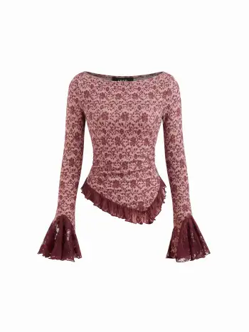 Floral Print Corduroy Mini Dress