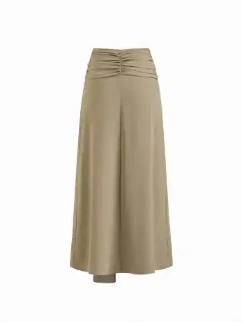 Gonna midi a vita alta plissettata alla moda