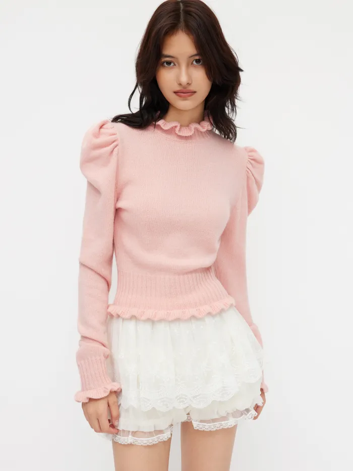 Knitted Collar Tank Top