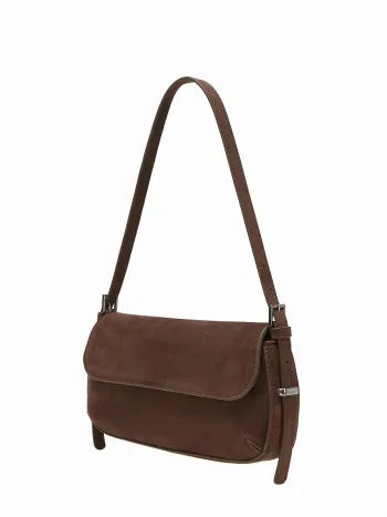BORSA A SPALLA IN ECOPELLE SCAMOSCIATA