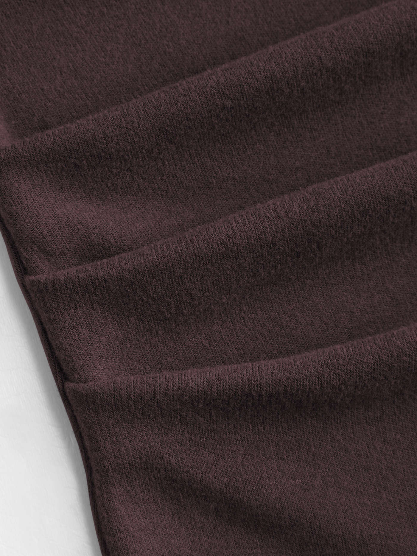 サーマルコットンブレンド アシンメトリーネック 長袖 ルーシュ入りトップス