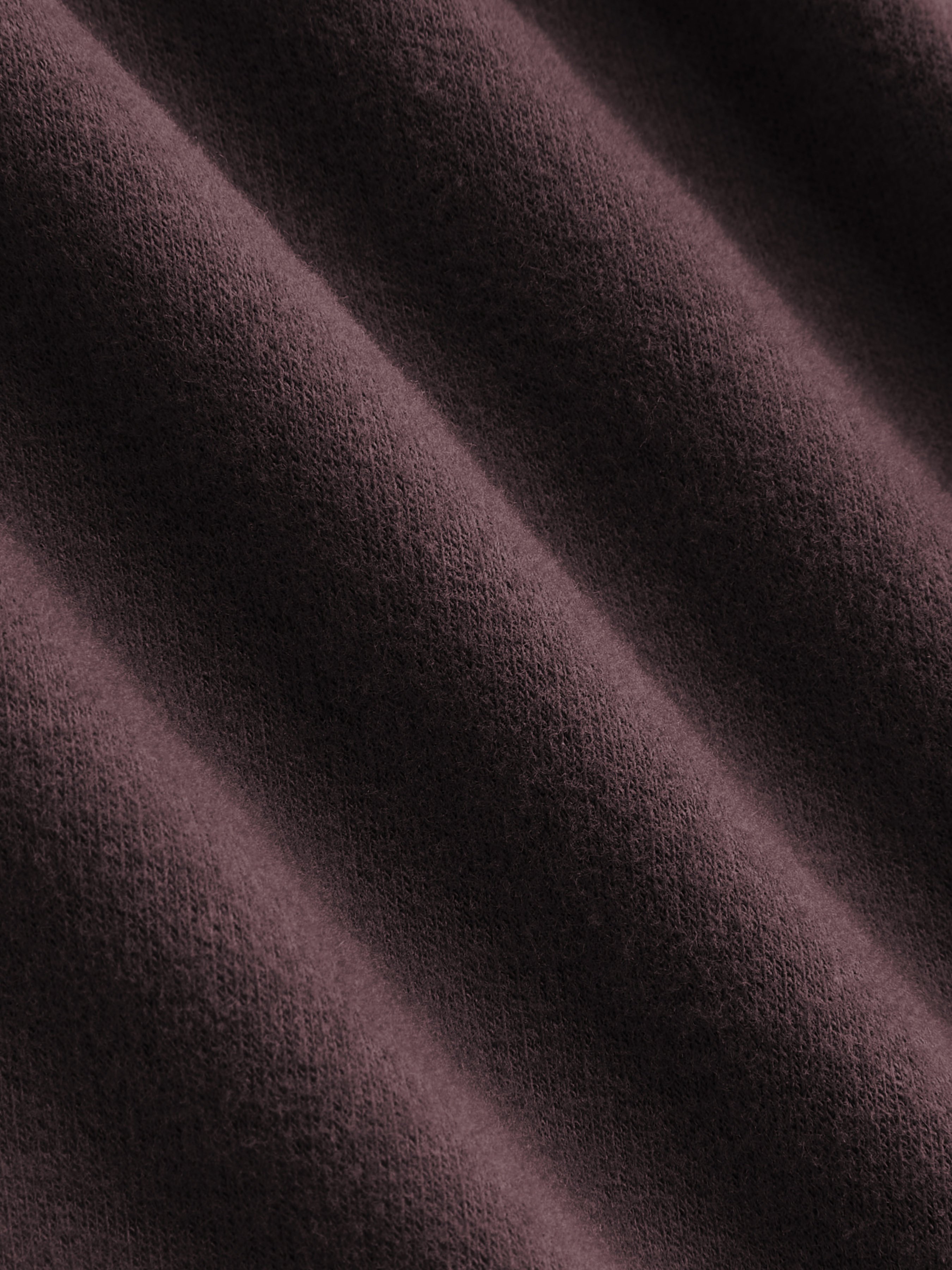 サーマルコットンブレンド アシンメトリーネック 長袖 ルーシュ入りトップス