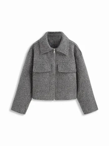 Linen-blend Linen-blend Collar Knotted Tie Back Shirt For Work