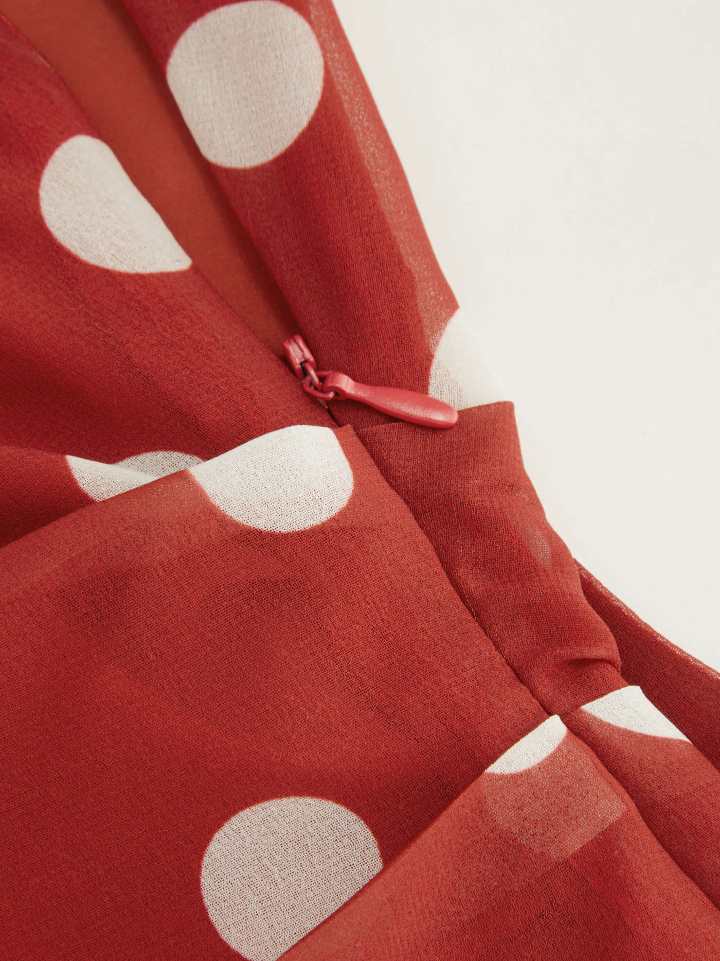 Chiffon Cowl Neck Polka Dot Ruched Mini Cami Dress With Scarf