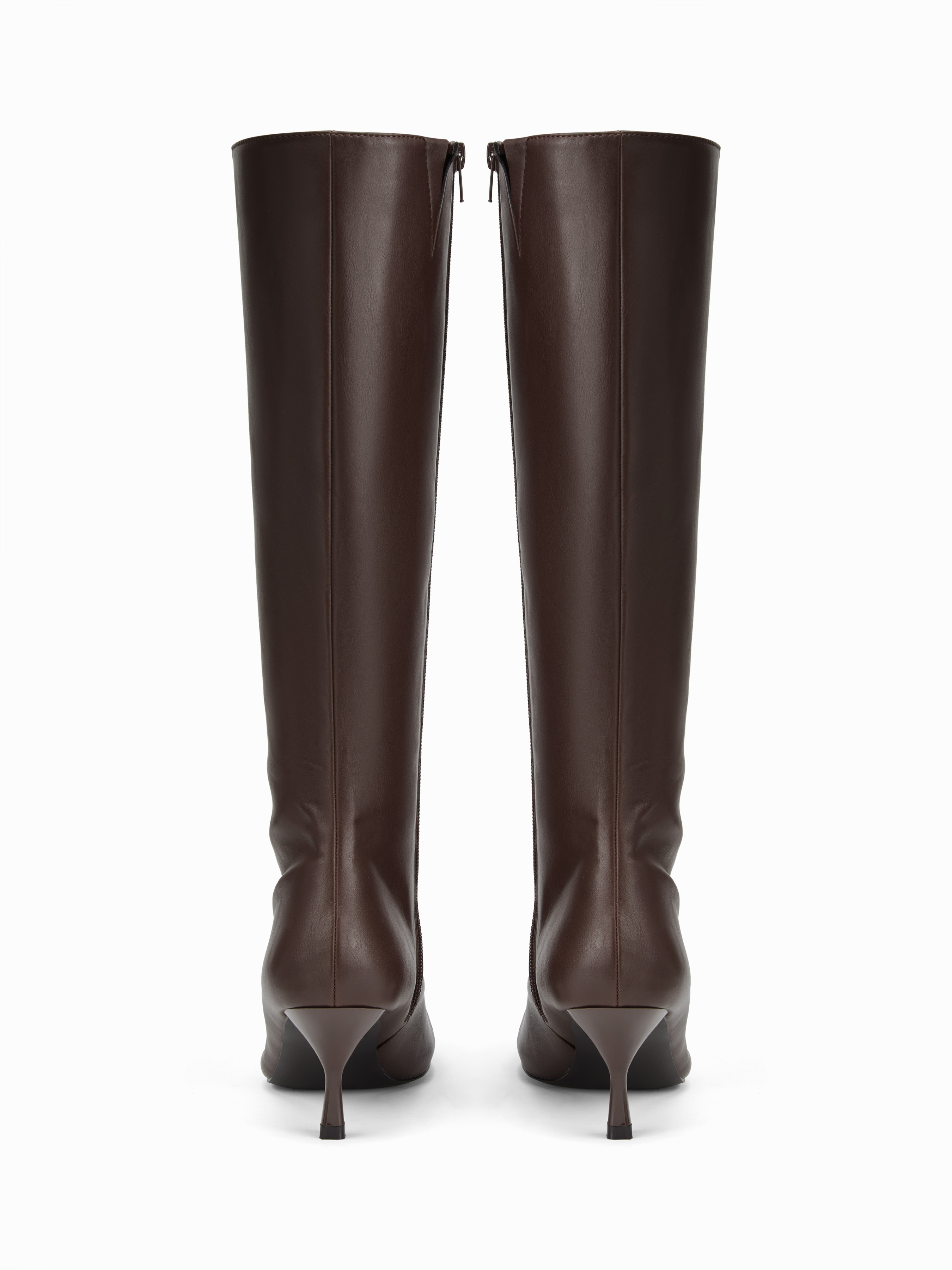 SQUARE TOE STILETTO KNEE HIGH BOOTS