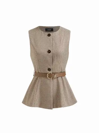 Collar Ruched Knotted Straight Leg Jumpsuit