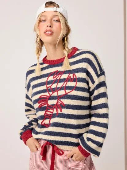 Jacquard Boat Neck Gingham Bowknot Tank Top