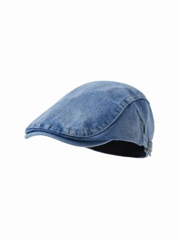 CAPPELLO NEWSBOY IN DENIM REGOLABILE